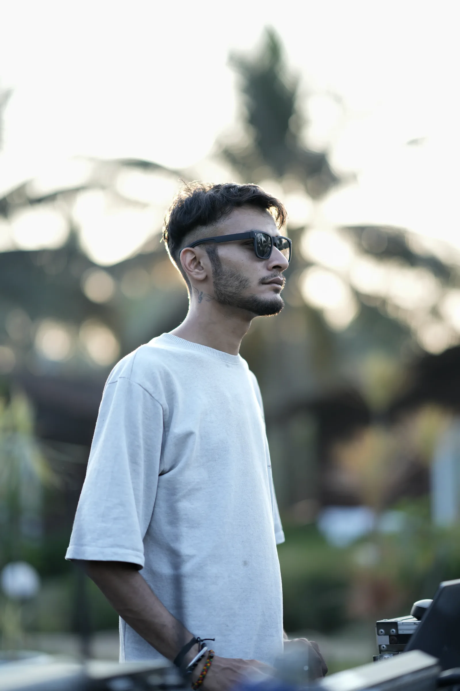 Streetwear portrait with sunglasses